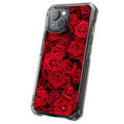 Red Rose Bush Tough Cases For Apple iPhone (17, 16, 15, 14, 13, 12, 11, X, SE, 8, 7/ Air, Plus, Pro, Max, Mini, XR, XS), Print in USA
