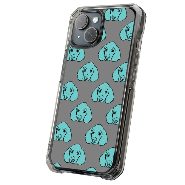 Blue Dog Tough Cases For Apple iPhone (17, 16, 15, 14, 13, 12, 11, X, SE, 8, 7/ Air, Plus, Pro, Max, Mini, XR, XS), Print in USA