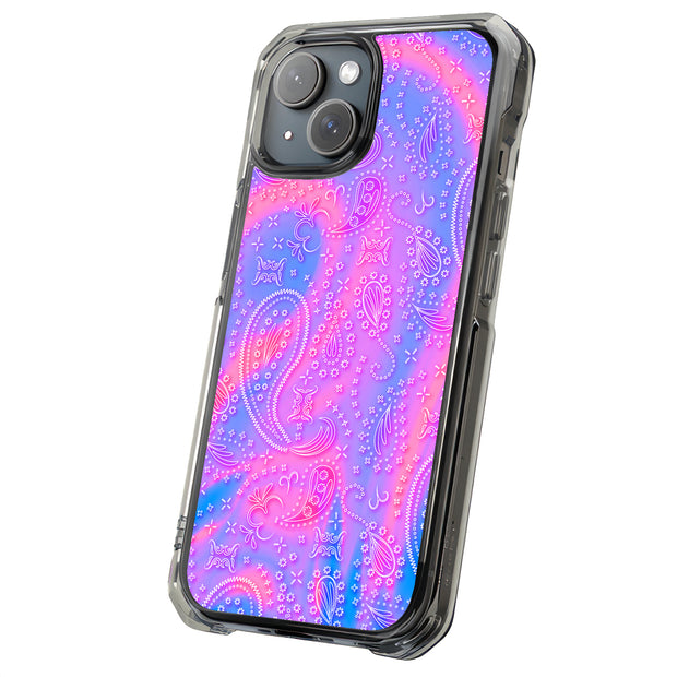 Pink Bandana Tough Cases For Apple iPhone (17, 16, 15, 14, 13, 12, 11, X, SE, 8, 7/ Air, Plus, Pro, Max, Mini, XR, XS), Print in USA