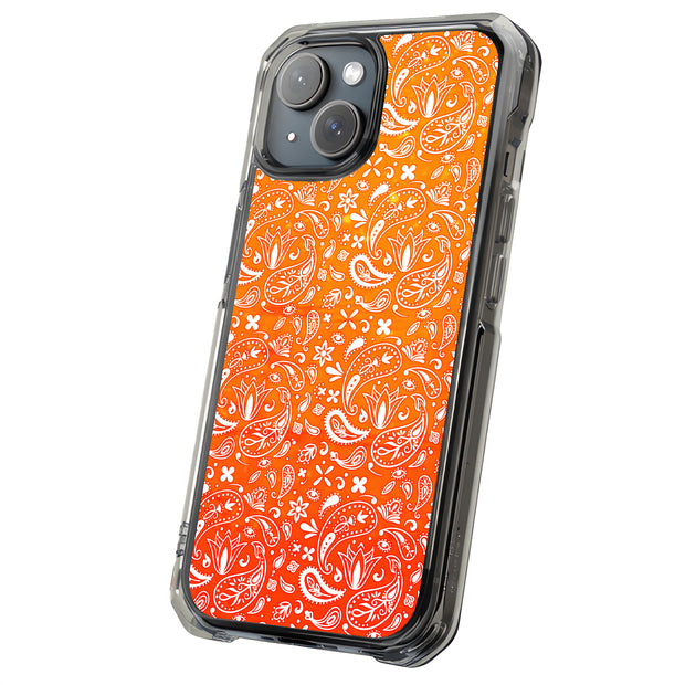 Orange Bandana Tough Cases For Apple iPhone (17, 16, 15, 14, 13, 12, 11, X, SE, 8, 7/ Air, Plus, Pro, Max, Mini, XR, XS), Print in USA