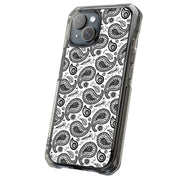 Black Bandana Tough Cases For Apple iPhone (17, 16, 15, 14, 13, 12, 11, X, SE, 8, 7/ Air, Plus, Pro, Max, Mini, XR, XS), Print in USA