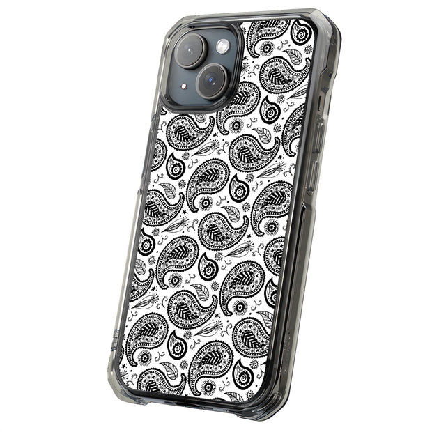 Black Bandana Tough Cases For Apple iPhone (17, 16, 15, 14, 13, 12, 11, X, SE, 8, 7/ Air, Plus, Pro, Max, Mini, XR, XS), Print in USA