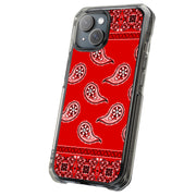 Red Bandana Tough Cases For Apple iPhone (17, 16, 15, 14, 13, 12, 11, X, SE, 8, 7/ Air, Plus, Pro, Max, Mini, XR, XS), Print in USA