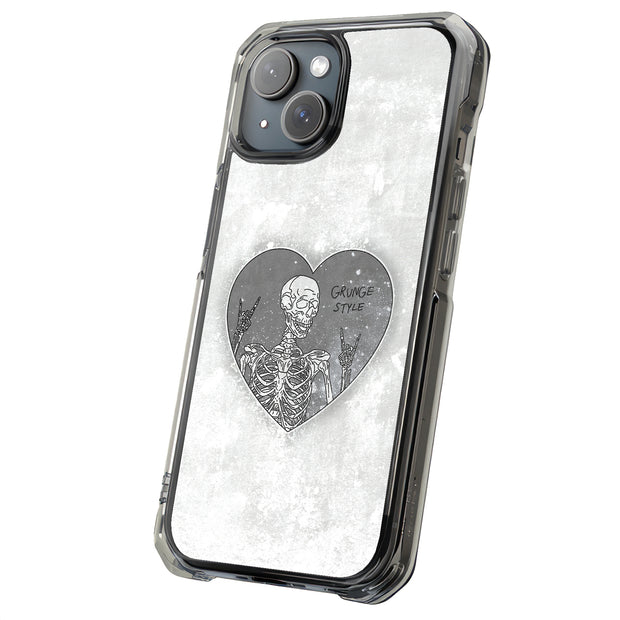 Skeleton Love Tough Cases For Apple iPhone (17, 16, 15, 14, 13, 12, 11, X, SE, 8, 7/ Air, Plus, Pro, Max, Mini, XR, XS), Print in USA
