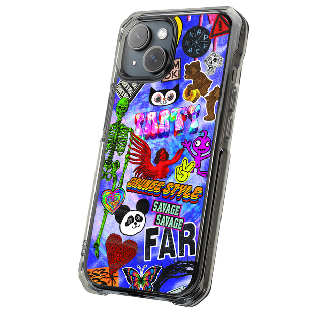 Grunge Style 1 Tough Cases For Apple iPhone (17, 16, 15, 14, 13, 12, 11, X, SE, 8, 7/ Air, Plus, Pro, Max, Mini, XR, XS), Print in USA