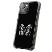 B/W Butterfly Tough Cases For Apple iPhone (17, 16, 15, 14, 13, 12, 11, X, SE, 8, 7/ Air, Plus, Pro, Max, Mini, XR, XS), Print in USA