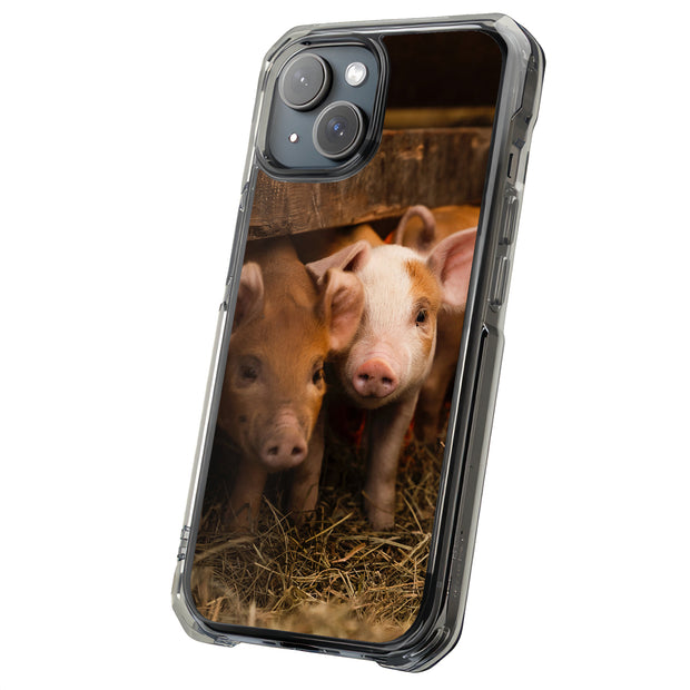Shy Pig Tough Cases For Apple iPhone (17, 16, 15, 14, 13, 12, 11, X, SE, 8, 7/ Air, Plus, Pro, Max, Mini, XR, XS), Print in USA