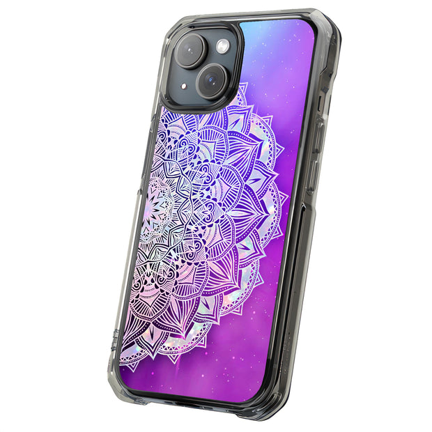 Purple Mandala Tough Cases For Apple iPhone (17, 16, 15, 14, 13, 12, 11, X, SE, 8, 7/ Air, Plus, Pro, Max, Mini, XR, XS), Print in USA