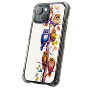 Owls Tree 1 Tough Cases For Apple iPhone (17, 16, 15, 14, 13, 12, 11, X, SE, 8, 7/ Air, Plus, Pro, Max, Mini, XR, XS), Print in USA