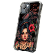 Gothic Girl Tough Cases For Apple iPhone (17, 16, 15, 14, 13, 12, 11, X, SE, 8, 7/ Air, Plus, Pro, Max, Mini, XR, XS), Print in USA
