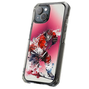 Hockey Painting Tough Cases For Apple iPhone (17, 16, 15, 14, 13, 12, 11, X, SE, 8, 7/ Air, Plus, Pro, Max, Mini, XR, XS), Print in USA