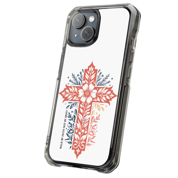 Jesus by Faith Tough Cases For Apple iPhone (17, 16, 15, 14, 13, 12, 11, X, SE, 8, 7/ Air, Plus, Pro, Max, Mini, XR, XS), Print in USA