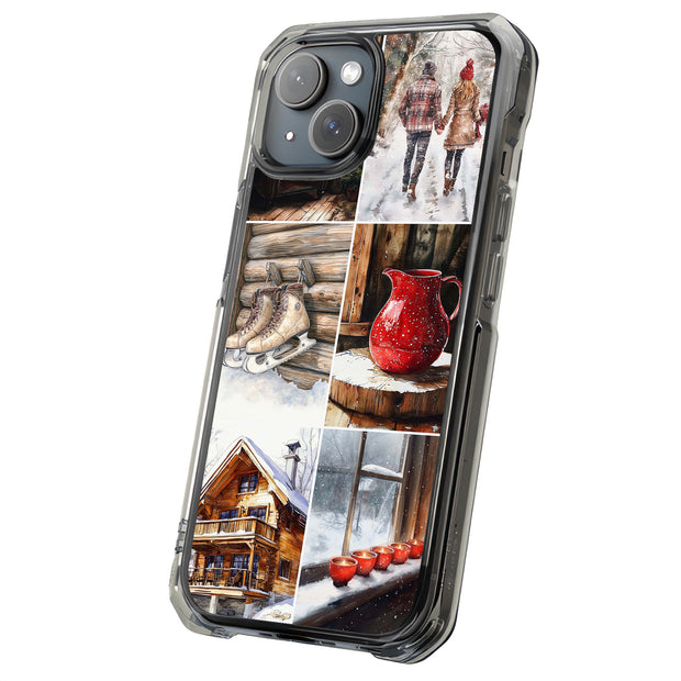 Winter Cabin 1 Tough Cases For Apple iPhone (17, 16, 15, 14, 13, 12, 11, X, SE, 8, 7/ Air, Plus, Pro, Max, Mini, XR, XS), Print in USA