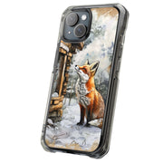 Winter Snow Fox Tough Cases For Apple iPhone (17, 16, 15, 14, 13, 12, 11, X, SE, 8, 7/ Air, Plus, Pro, Max, Mini, XR, XS), Print in USA