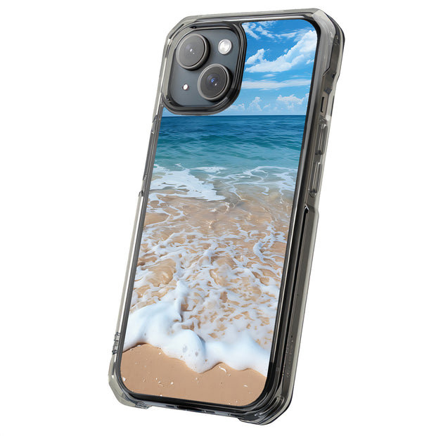 Beach Wave 1 Tough Cases For Apple iPhone (17, 16, 15, 14, 13, 12, 11, X, SE, 8, 7/ Air, Plus, Pro, Max, Mini, XR, XS), Print in USA