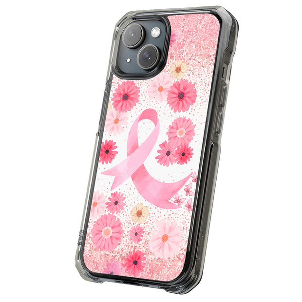 Breast Cancer 1 Tough Cases For Apple iPhone (17, 16, 15, 14, 13, 12, 11, X, SE, 8, 7/ Air, Plus, Pro, Max, Mini, XR, XS), Print in USA