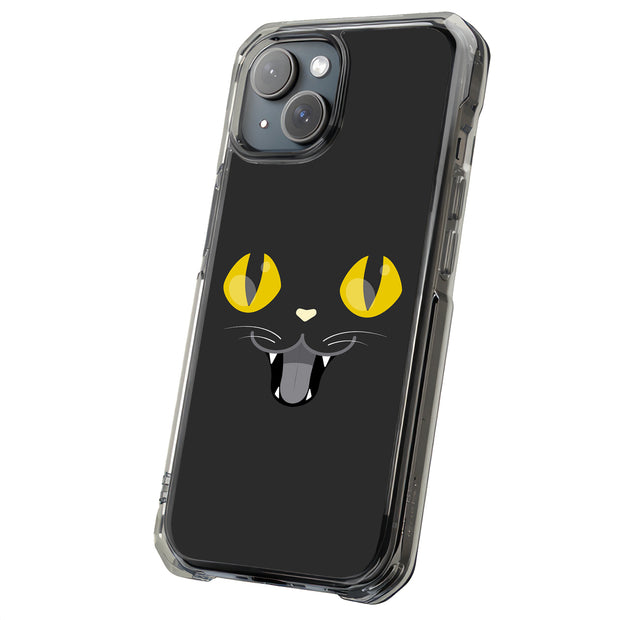 Enigmatic Cat Tough Cases For Apple iPhone (17, 16, 15, 14, 13, 12, 11, X, SE, 8, 7/ Air, Plus, Pro, Max, Mini, XR, XS), Print in USA