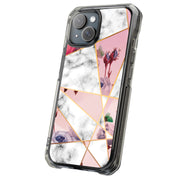 Marble Flower Tough Cases For Apple iPhone (17, 16, 15, 14, 13, 12, 11, X, SE, 8, 7/ Air, Plus, Pro, Max, Mini, XR, XS), Print in USA