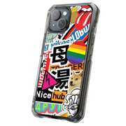 Trendy Stickers Tough Cases For Apple iPhone (17, 16, 15, 14, 13, 12, 11, X, SE, 8, 7/ Air, Plus, Pro, Max, Mini, XR, XS), Print in USA