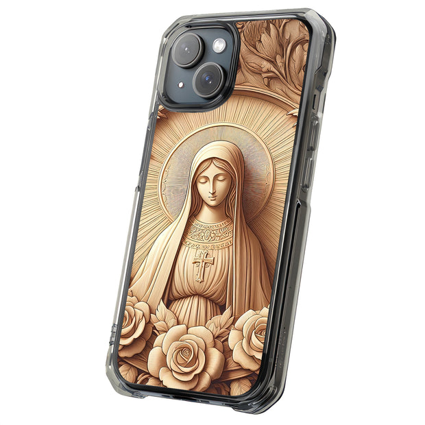 Virgin Mary 1 Tough Cases For Apple iPhone (17, 16, 15, 14, 13, 12, 11, X, SE, 8, 7/ Air, Plus, Pro, Max, Mini, XR, XS), Print in USA