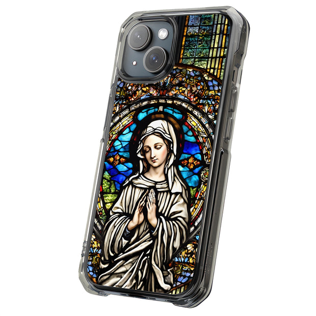 Virgin Mary 2 Tough Cases For Apple iPhone (17, 16, 15, 14, 13, 12, 11, X, SE, 8, 7/ Air, Plus, Pro, Max, Mini, XR, XS), Print in USA