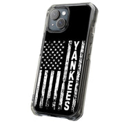Yankee flag Tough Cases For Apple iPhone (17, 16, 15, 14, 13, 12, 11, X, SE, 8, 7/ Air, Plus, Pro, Max, Mini, XR, XS), Print in USA