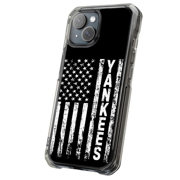Yankee flag Tough Cases For Apple iPhone (17, 16, 15, 14, 13, 12, 11, X, SE, 8, 7/ Air, Plus, Pro, Max, Mini, XR, XS), Print in USA