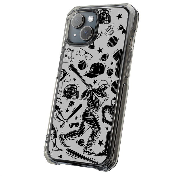 Baseball Icons Tough Cases For Apple iPhone (17, 16, 15, 14, 13, 12, 11, X, SE, 8, 7/ Air, Plus, Pro, Max, Mini, XR, XS), Print in USA