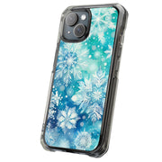 Snowflake Blue 1 Tough Cases For Apple iPhone (17, 16, 15, 14, 13, 12, 11, X, SE, 8, 7/ Air, Plus, Pro, Max, Mini, XR, XS), Print in USA