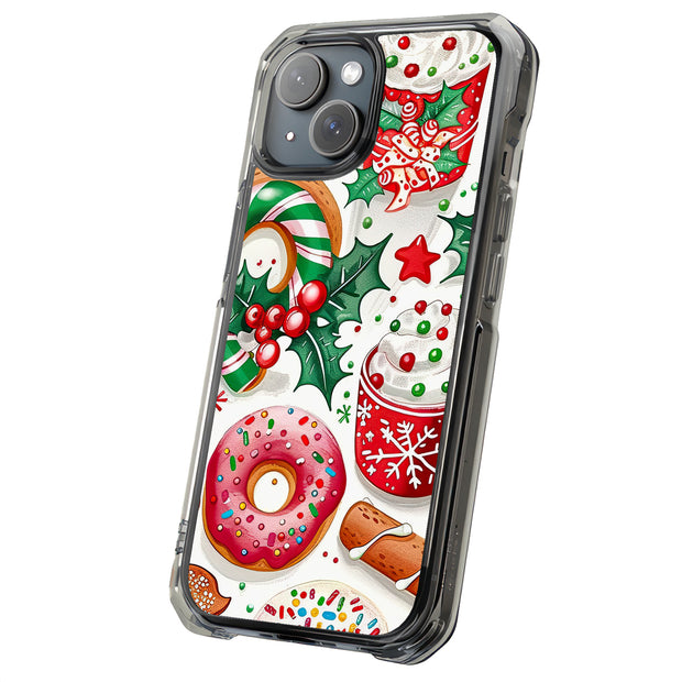 Xmas Theme 1 Tough Cases For Apple iPhone (17, 16, 15, 14, 13, 12, 11, X, SE, 8, 7/ Air, Plus, Pro, Max, Mini, XR, XS), Print in USA