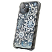 Xmas Snow White Tough Cases For Apple iPhone (17, 16, 15, 14, 13, 12, 11, X, SE, 8, 7/ Air, Plus, Pro, Max, Mini, XR, XS), Print in USA