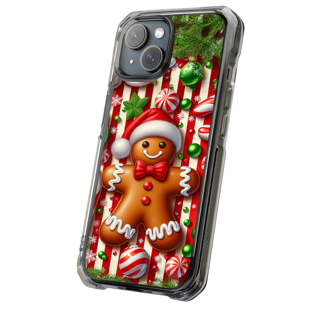 Gingerbreadman Tough Cases For Apple iPhone (17, 16, 15, 14, 13, 12, 11, X, SE, 8, 7/ Air, Plus, Pro, Max, Mini, XR, XS), Print in USA