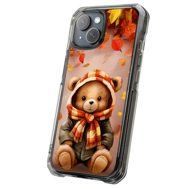 Autumn Bear 1 Tough Cases For Apple iPhone (17, 16, 15, 14, 13, 12, 11, X, SE, 8, 7/ Air, Plus, Pro, Max, Mini, XR, XS), Print in USA