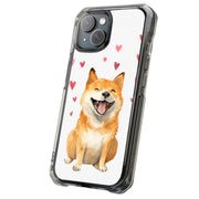 Shiba Inu Love Tough Cases For Apple iPhone (17, 16, 15, 14, 13, 12, 11, X, SE, 8, 7/ Air, Plus, Pro, Max, Mini, XR, XS), Print in USA