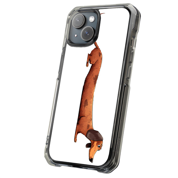 Dachshund Dog Tough Cases For Apple iPhone (17, 16, 15, 14, 13, 12, 11, X, SE, 8, 7/ Air, Plus, Pro, Max, Mini, XR, XS), Print in USA