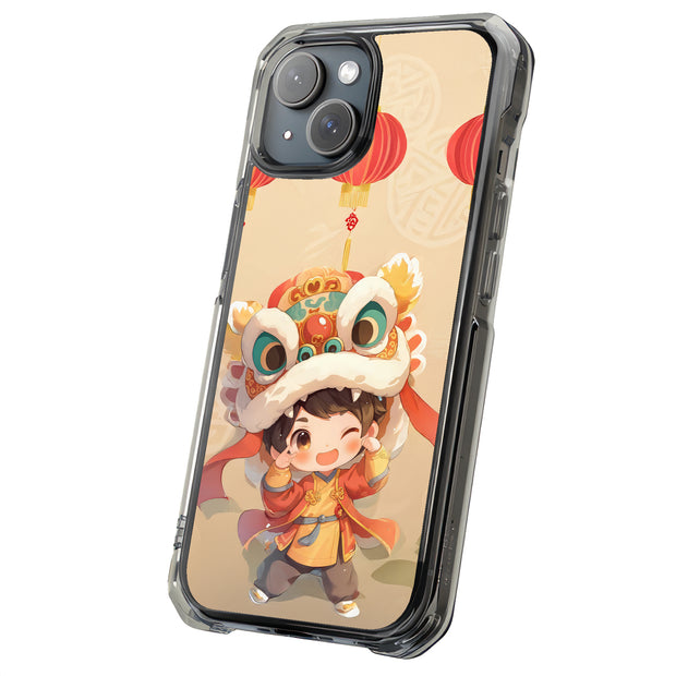 Chinese NewYear Tough Cases For Apple iPhone (17, 16, 15, 14, 13, 12, 11, X, SE, 8, 7/ Air, Plus, Pro, Max, Mini, XR, XS), Print in USA