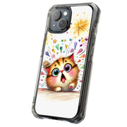 Surprised Cat Tough Cases For Apple iPhone (17, 16, 15, 14, 13, 12, 11, X, SE, 8, 7/ Air, Plus, Pro, Max, Mini, XR, XS), Print in USA