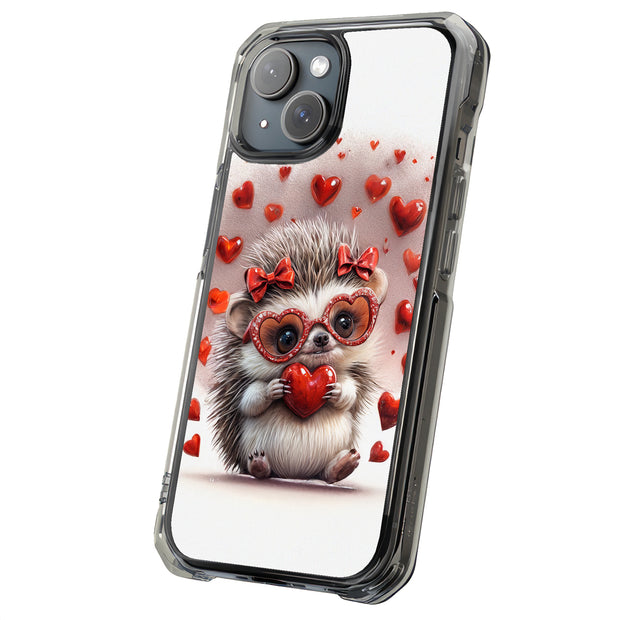 Cute Hedgehog Tough Cases For Apple iPhone (17, 16, 15, 14, 13, 12, 11, X, SE, 8, 7/ Air, Plus, Pro, Max, Mini, XR, XS), Print in USA