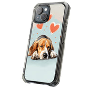 Sleepy Foxhound Tough Cases For Apple iPhone (17, 16, 15, 14, 13, 12, 11, X, SE, 8, 7/ Air, Plus, Pro, Max, Mini, XR, XS), Print in USA