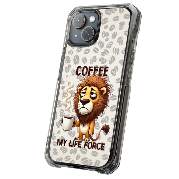 Coffee My Force Tough Cases For Apple iPhone (17, 16, 15, 14, 13, 12, 11, X, SE, 8, 7/ Air, Plus, Pro, Max, Mini, XR, XS), Print in USA