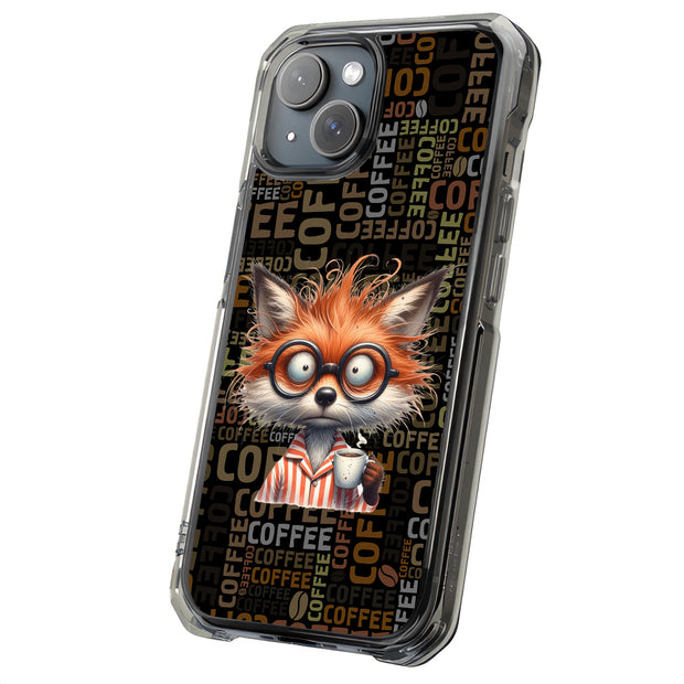 Need Coffee Fox Tough Cases For Apple iPhone (17, 16, 15, 14, 13, 12, 11, X, SE, 8, 7/ Air, Plus, Pro, Max, Mini, XR, XS), Print in USA