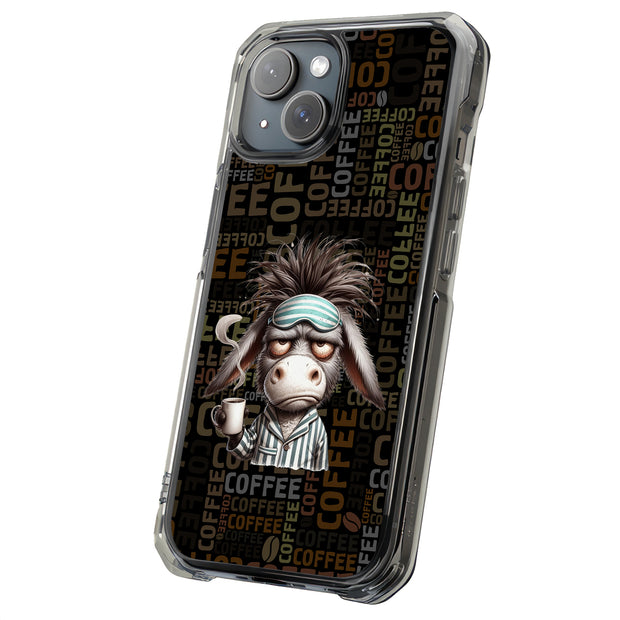 Coffee Donkey Tough Cases For Apple iPhone (17, 16, 15, 14, 13, 12, 11, X, SE, 8, 7/ Air, Plus, Pro, Max, Mini, XR, XS), Print in USA