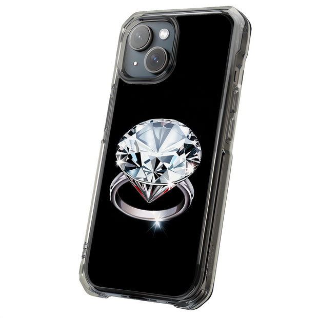 Diamond Ring 1 Tough Cases For Apple iPhone (17, 16, 15, 14, 13, 12, 11, X, SE, 8, 7/ Air, Plus, Pro, Max, Mini, XR, XS), Print in USA