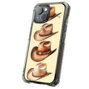 Cowboy Hats 2 Tough Cases For Apple iPhone (17, 16, 15, 14, 13, 12, 11, X, SE, 8, 7/ Air, Plus, Pro, Max, Mini, XR, XS), Print in USA