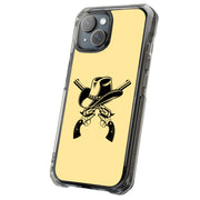 Cowboy Hat Guns Tough Cases For Apple iPhone (17, 16, 15, 14, 13, 12, 11, X, SE, 8, 7/ Air, Plus, Pro, Max, Mini, XR, XS), Print in USA