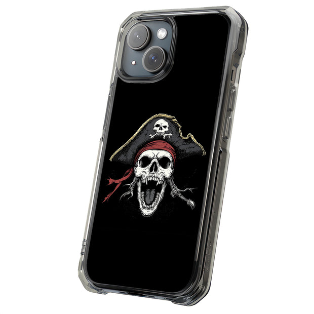 Pirate Skull 2 Tough Cases For Apple iPhone (17, 16, 15, 14, 13, 12, 11, X, SE, 8, 7/ Air, Plus, Pro, Max, Mini, XR, XS), Print in USA