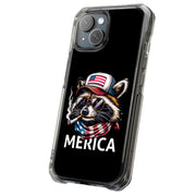 Patriot Raccoon Tough Cases For Apple iPhone (17, 16, 15, 14, 13, 12, 11, X, SE, 8, 7/ Air, Plus, Pro, Max, Mini, XR, XS), Print in USA