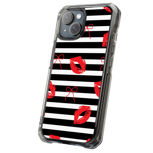 Valentines Lips Tough Cases For Apple iPhone (17, 16, 15, 14, 13, 12, 11, X, SE, 8, 7/ Air, Plus, Pro, Max, Mini, XR, XS), Print in USA