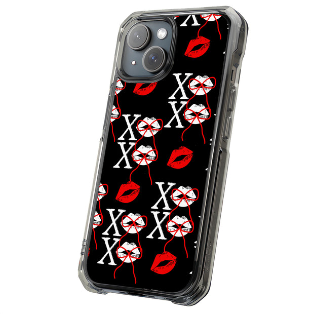 Valentine XOXO Tough Cases For Apple iPhone (17, 16, 15, 14, 13, 12, 11, X, SE, 8, 7/ Air, Plus, Pro, Max, Mini, XR, XS), Print in USA