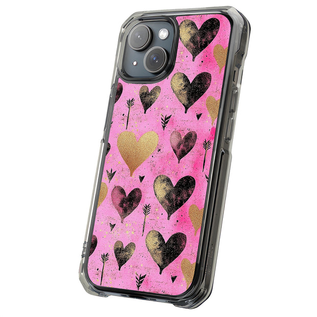 Valentine Heart Tough Cases For Apple iPhone (17, 16, 15, 14, 13, 12, 11, X, SE, 8, 7/ Air, Plus, Pro, Max, Mini, XR, XS), Print in USA